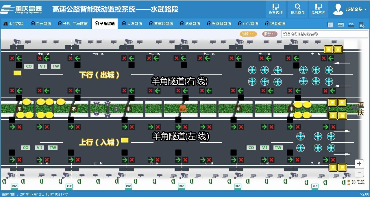 6-重庆水江至武隆高速公路隧道群监控系统(羊角特长隧道监控界面).jpg 6-重庆水江至武隆高速公路隧道群监控系统(羊角特长隧道监控界面).jpg